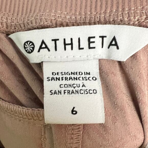 Athleta Womens 6 Brooklyn Textured Ankle Pant Athleisure Travel Commuter Jogger - Picture 7 of 13